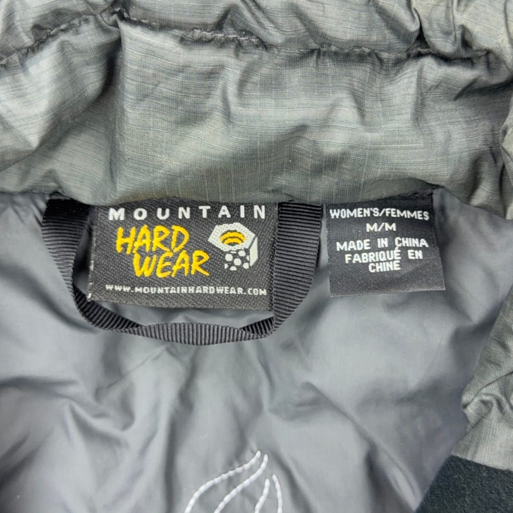 Mountain Hardwear Jacket Womens Medium Gray PrimaLoft Insulated Puffer Full Zip - Picture 4 of 15